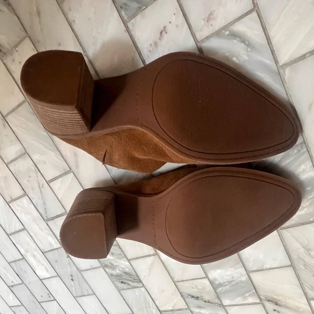 LUCKY BRAND Women’s Camel Sebiki Heeled Mule - Size 6 - Picture 5 of 14